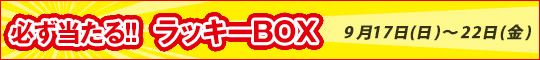 必ず当たる!!ラッキーBOX